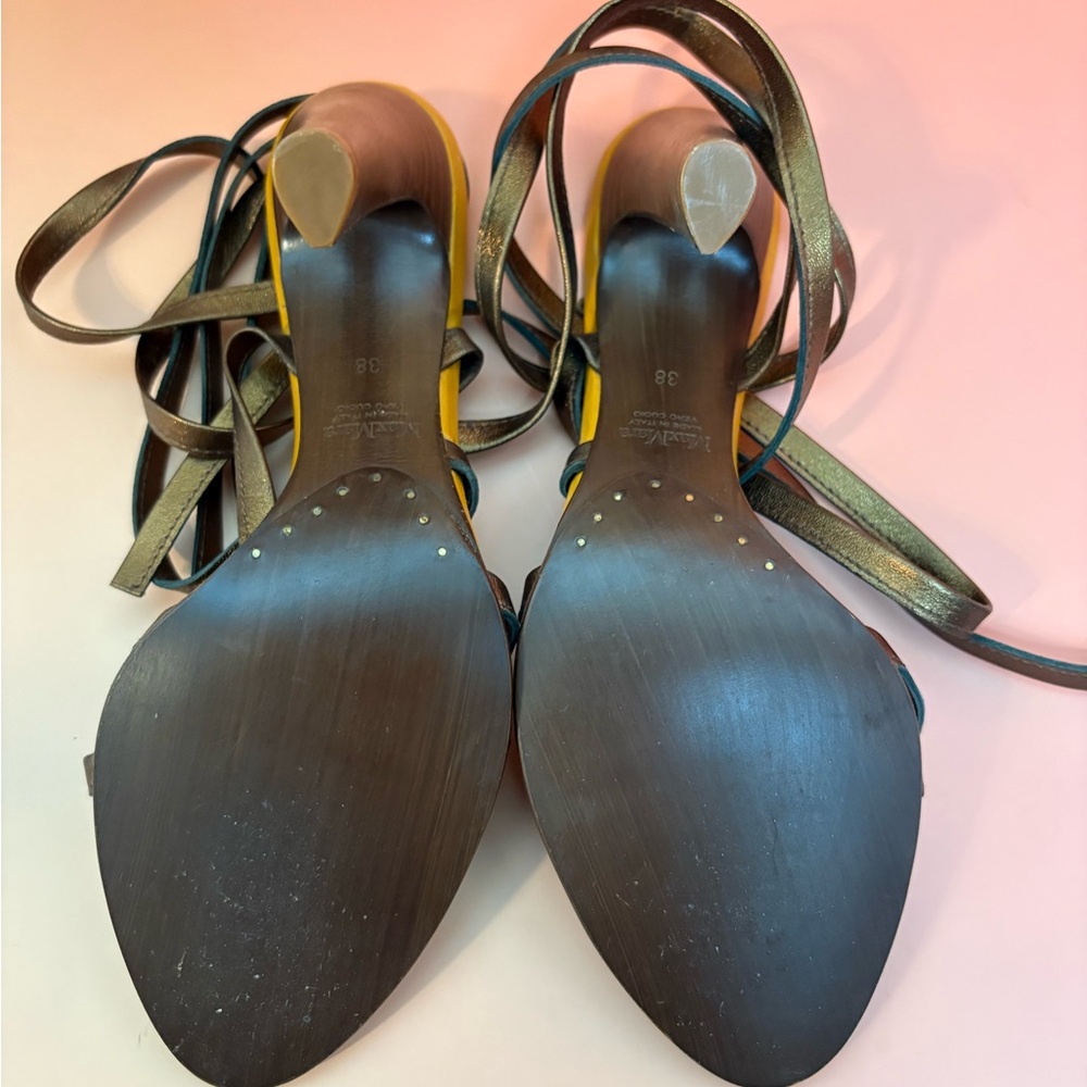 Max Mara Strappy Cone-Heel Sandals - Picture 5 of 7
